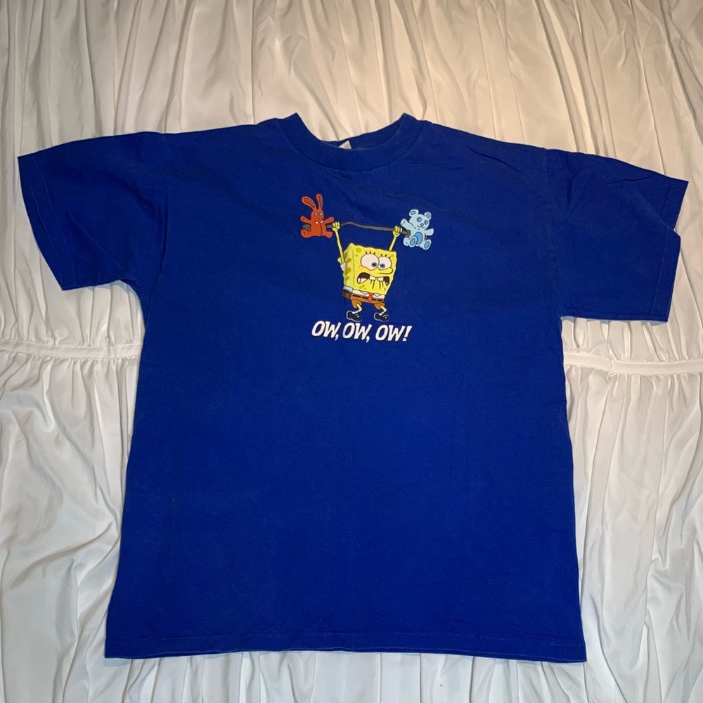 Universal Studios Blue Sponge Bob tee - Picture 3 of 6
